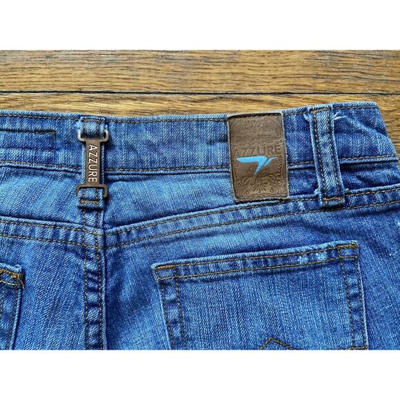 AZZURE ‘The Perfect Fit’ Distressed Cropped Low-Rise Jeans sz 26W x 22L - Picture 10 of 16